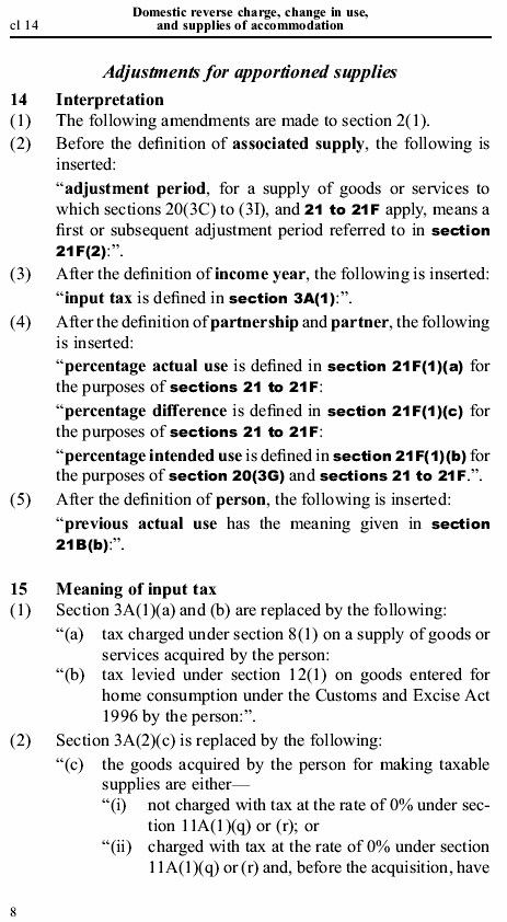 Indicative legislation - Appendix Page 8